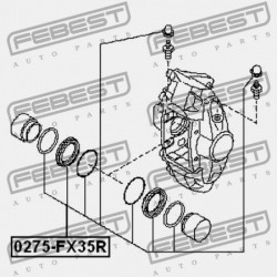 JAVÍTÓKÉSZLET, HÁTSÓ FÉKNYEREG NISSAN 350Z Z33 2002.06-2008.10 US D4120-EG50C