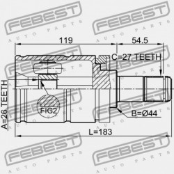 BAL OLDALI BELSŐ CSUKLÓ BMW X5 E53 1999-2006 ECE 31607565313