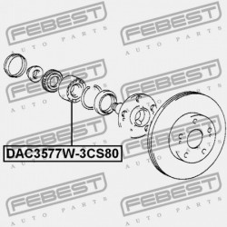 ELSŐ KERÉKAGYCSAPÁGY TOYOTA CROWN/CROWN MAJESTA GS151,JZS15,LS151,UZS15 1995.08-2 90903-63006