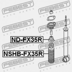 HÁTSÓ LENGÉSCSILLAPÍTÓ BURKOLAT NISSAN FX45/35 S50 2003.03-2008.06 GL 55240-CG020