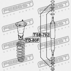 ELSŐ LENGÉSCSILLAPÍTÓ VISSZARUGÓZÁS TOYOTA LAND CRUISER FJ80,HDJ80,HZJ80,FZJ80 1990.01-2006.12 G 48310-60030