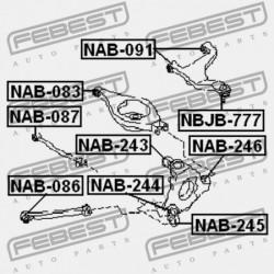 HÁTSÓ NYERGES RÚD PERSELY NISSAN 350Z Z33 2002.06-2008.10 US 551A0-AL500