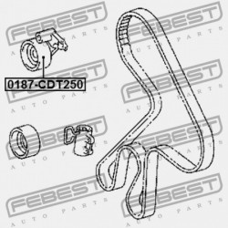 VEZÉRMŰSZÍJ FESZÍTŐ SZÍJTÁRCSA TOYOTA COROLLA SED/WG AE11,CDE110,CE110,EE11,WZE110,ZZE11 19 13505-27010