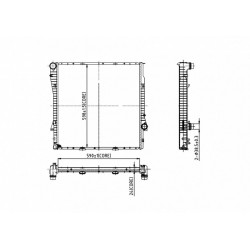 RADIÁTOR BMW E53 X5 3.0 24V 00- 1.439.104