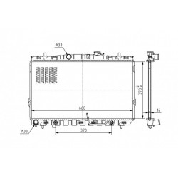 RADIÁTOR COUPE 2.7I V6 24V 02- 253102D210