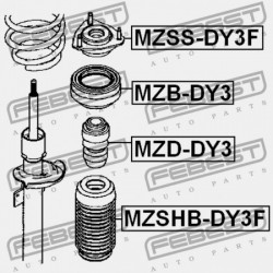 Ütköző, rugózás MAZDA 2 DY 03-07, MAZDA DEMIO DY3/DY5 02-07 /ELSŐ/ D35034111C