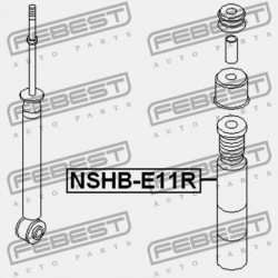 Védősapka / gumiharang, lengéscsillapító NISSAN NOTE E11 05- /HÁTSÓ/ 552409U000
