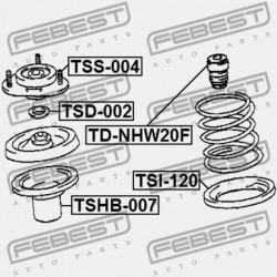 Ütköző, rugózás TOYOTA PRIUS 03-09 /ELSŐ/ 4833163020
