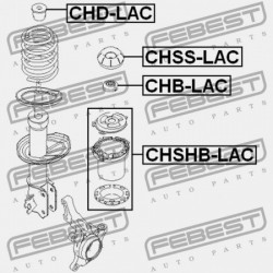 Támcsapágy, gólyaláb CHEVROLET LACETTI 03- /ELSŐ/ 94535236