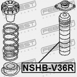 Védősapka / gumiharang, lengéscsillapító INFINITI G35/G37 06-15 /HÁTSÓ/ 55240JK00A