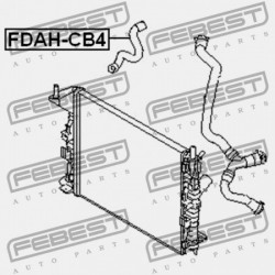 Hűtőcső FORD ENG.1.4, 1.6 FOCUS 98-11, C-MAX 03-, FIESTA 01-, MONDEO 07-14 1384145