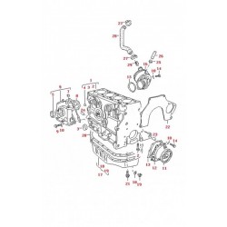 Cső, forgattyúsház szellőztetés VW POLO 032103493G 032103493G