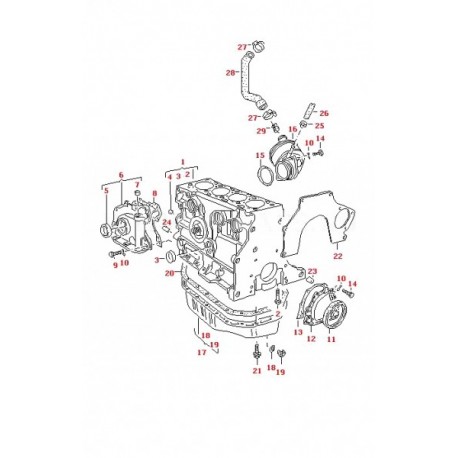 Cső, forgattyúsház szellőztetés VW POLO 032103493G 032103493G
