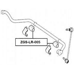 Csapágyazás, stabilizátor ELSŐ RANGE ROVER SPORT 2005-2010 LR018347
