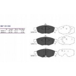 Fékbetét készlet, tárcsafék ELSŐ CHRYSLER SEBRING 01- 23951.20.5