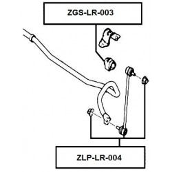 Csapágyazás, stabilizátor ELSŐ LAND ROVER FREELANDER 06- LR005649