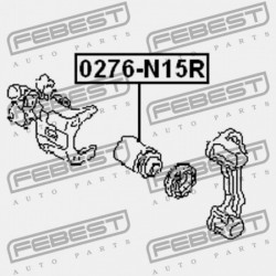 Dugattyú, féknyereg HÁTSÓ NISSAN PRIMERA P10/11/12 90-, ALMERA N15/16 95-, ALMERA TINO 98- 4412361E00