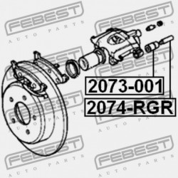 Vezetőcsavar, féknyereg CHRYSLER VOYAGER 00-07, DODGE CARAVAN 00-07 /HÁTSÓ/ 04886075AA