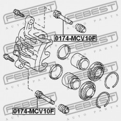 Vezetőcsavar, féknyereg TOYOTA COROLLA 91-01, CARINA E 92-97, CAMRY 91-01, SIENNA 03- /ELSŐ/ 4771506020