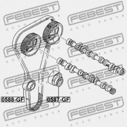 Szíjfeszítő, hosszbordás szíj MAZDA 626 GE/GF/GW 1.8,2.0 91-, 323 BJ 1.8 98-, MX-6 2.0 91-, MPV LW 2.0 99-02 FS0112700A