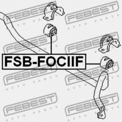 Csapágyazás, stabilizátor ELSŐ D19, FORD FOCUS II 04-, CB4 08-, C-MAX 03-, CB3 07-, VOLVO S40II/V50 04- 1305960