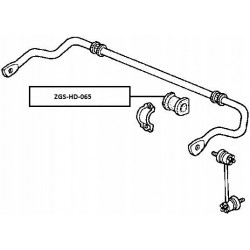 Csapágyazás, stabilizátor ELSŐ D26, HONDA HR-V 2WD 99- 51306S2J951