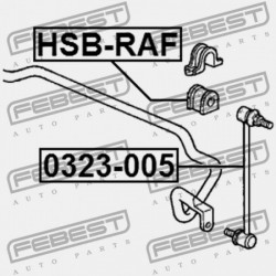 Csapágyazás, stabilizátor ELSŐ D24 HONDA ODYSSEY II LHD 99-03 51306S0XA01