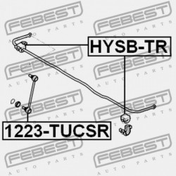 Csapágyazás, stabilizátor HÁTSÓ D12,8 KIA SPORTAGE 04-10, HYUNDAI TUCSON 04-10 555131F000