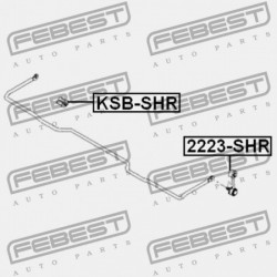 Csapágyazás, stabilizátor HÁTSÓ KIA CARENS I 00-02, SEPHIA II, SHUMA II 98-, SPECTRA 00- 3935022600