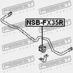 Csapágyazás, stabilizátor HÁTSÓ D24 INFINITI FX45/35 S50 02-08 54613CG024