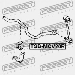 Csapágyazás, stabilizátor HÁTSÓ D16 TOYOTA CAMRY V20 2.2 96-01, 3.0 96-99, HIGHLANDER U20 00-03, LEXUS RX300 03-08, ES300 96-99