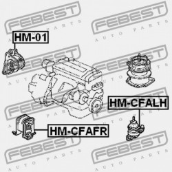 Felfüggesztés, motor OLAJ HONDA ACCORD CF3/CF4/CF5/CL1/CL3 98-02, HONDA ODYSSEY II (RHD) RA6/RA7/RA8/RA9 99-03 /BAL ATM/