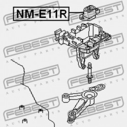 Felfüggesztés, motor NISSAN MICRA K12 03-12,NOTE E11 05-12,TIIDA 05-12,ALMERA N16 00-05,NV200 09-,JUKE 10-,RENAULT CLIO III