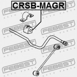 Csapágyazás, stabilizátor HÁTSÓ D15 CHRYSLER 300C 04-10, DODGE CHARGER 04-, MAGNUM 04-08 04782892AB