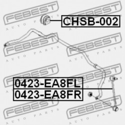 Csapágyazás, stabilizátor ELSŐ D18. CHEVROLET LACETTI/OPTRA (J200) 03-08 96839849