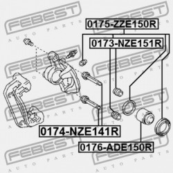 Gumiharang, féknyereg vezetés TOYOTA COROLLA 06-, AURIS 06-, YARIS 05-, PRIUS 09-15, URBAN CRUISER 09-, VERSO S 10-17, IQ 08-,