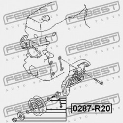 Feszítőgörgő, hosszbordás szíj NISSAN PICK UP D22 98-, TERRANO II 93-06 1192586G0A