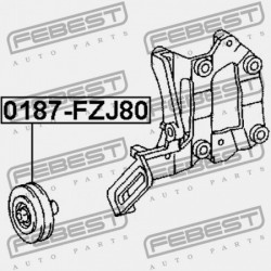 Szíjfeszítő, hosszbordás szíj TOYOTA 4-RUNNER 02-09, HILUX 88-02, LAND CRUISER 100 98-07, LAND CRUISER 70 07-, LAND CRUISER 80