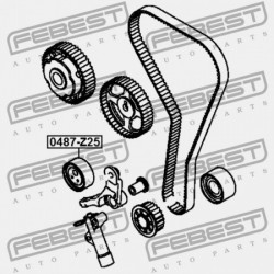 Feszítőgörgő, hosszbordás szíj MITSUBISHI COLT CZT 1.5T 03- MR984714