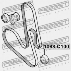 Feszítőgörgő, hosszbordás szíj CHEVROLET CAPTIVA (C100) 07-, OPEL ANTARA 2006-, CHEVROLET EPICA (V250) 2007-2015 96440417