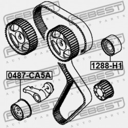 Szíjtárcsa / vezetőgörgő, hosszbordás szíj MITSUBISHI CARISMA 1.8 GDI 95-, SPACE STAR 1.8 GDI 98-, COLT GTI 1.8 92-96 MD169592