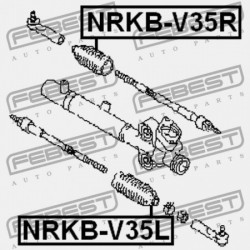 Gumiharang, kormánymű NISSAN MAXIMA A33 00-06, 350Z 02-08, TEANA J31 03-08, INFINITI G35 02-07, M35/M45 04-10, QX50 07-, Q50