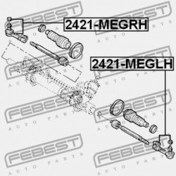 Vezetőkar fej RENAULT KANGOO 1997-2007, RENAULT CLIO I 1990-1998,RENAULT MEGANE I 1996-2003, RENAULT SCENIC I 1999-2003 /BAL/
