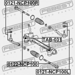 Vezetőkar fej TOYOTA YARIS 2011-, COROLLA 2012- /BAL/ 4504759145
