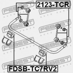 Csapágyazás, stabilizátor HÁTSÓ D22 FORD TRANSIT CONNECT (TC7) 02-13 2T144A037AC