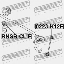 Csapágypersely, stabilizátor ELSŐ D20. RENAULT CLIO III 05-12 7701062549