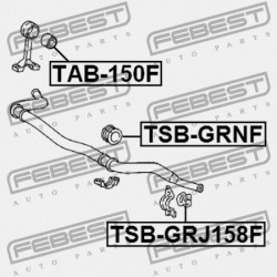 Csapágyazás, stabilizátor ELSŐ TOYOTA LAND CRUISER 120 02-09, , 4RUNNER 02-09, FJ CRUISER 06-, LEXUS GX470 02-09 4884960040