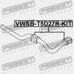 Csapágyazás, stabilizátor HÁTSÓ KIT D2 VW T5 03-15 /KIT/ 7H5511413C