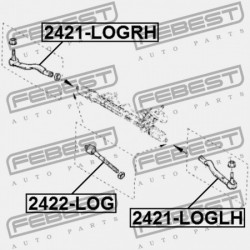 Axiális csukló, vezetőkar RENAULT LOGAN 2005-2013, RENAULT SANDERO 2008-2015 6001547606